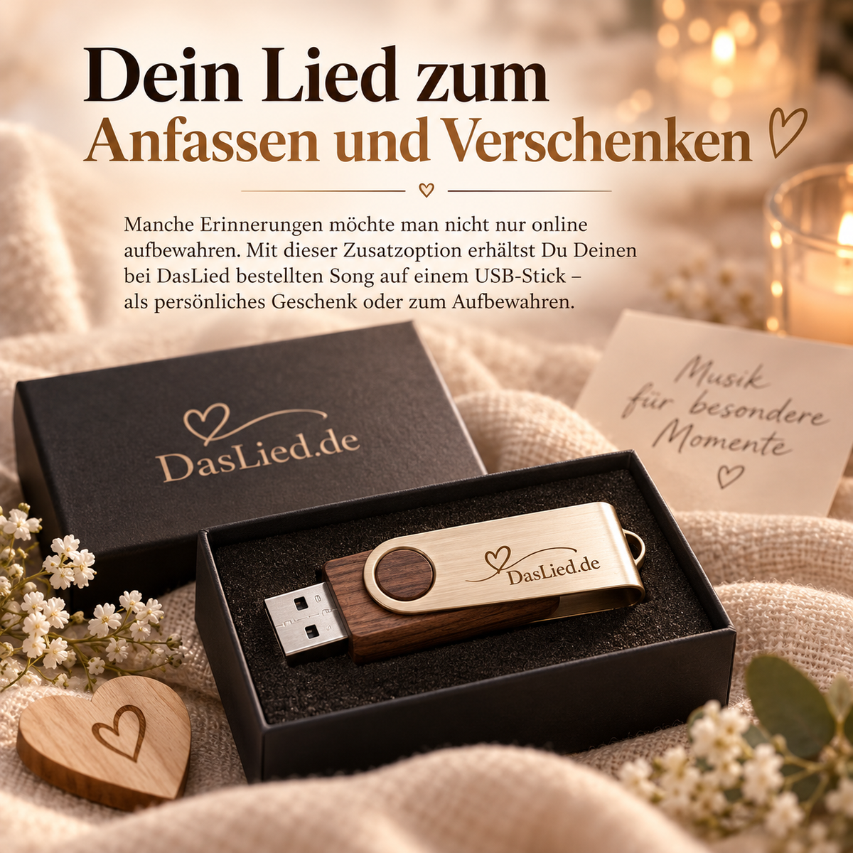 USB-Stick mit Deinem Lied – Zusatzoption
