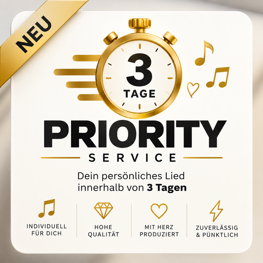 Priority-Service – Dein Song innerhalb 3 Tagen