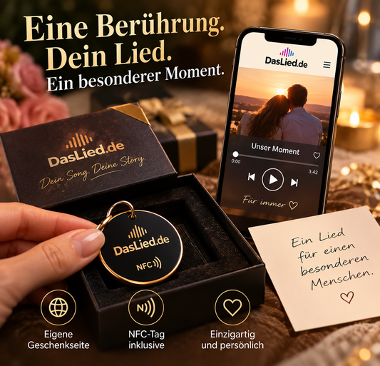Persönliche Geschenkseite mit NFC-Tag – Zusatzoption