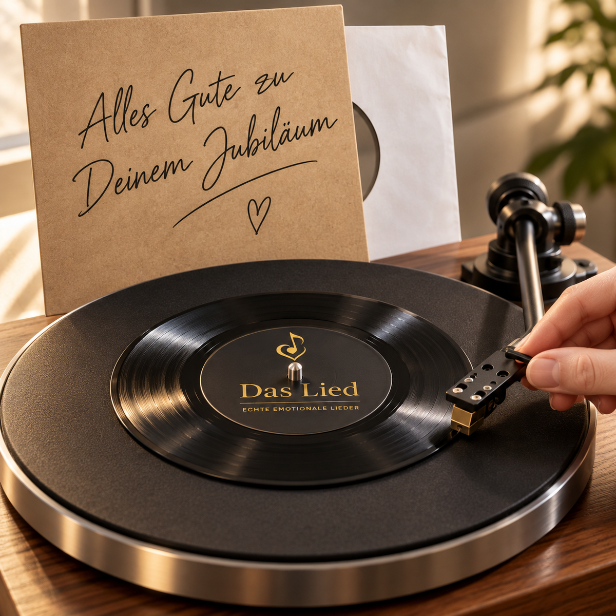 Dein Lied auf echter Vinyl-Schallplatte – 7 Zoll
